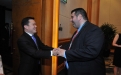 (L-R) Thapana Sirivadhanabhakdi, President & CEO, Thai Beverage Public Company; William Adamopoulos, CEO/Asia, Forbes Media