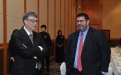 (L-R) Bill Gate, Co-Chair and Trustee, Bill & Melinda Gates Foundation, Founder, Microsoft; William Adamopoulos, CEO/Asia, Forbes Media