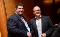 (L-R) William Adamopoulos, CEO/Asia, Forbes Media; Ron Sim, Chairman & CEO, OSIM International