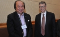 (L-R) Dr. Tahir, Chairman & CEO, Mayapada Group; Bill Gates