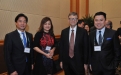 (L-R) Alfred Ty, Vice Chairman, GT Capital Holdings; Joyce Lim, Executive Director, Forbes Asia; Bill Gates; Kevin Tan, Executive Director, Alliance Global Group, Megaworld Corporation, Emperador Distillers