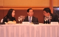 (L-R) Le Nu Thuy Duong, Vice Chairwoman, Long Thanh Golf Investment and Trading JSC; Le Van Kiem, Chairman of the Board, Long Thanh Golf Investment and Trading JSC; Gerard Teoh, Executive Director, Crave Capital