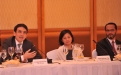 (L-R) Andreas Sohmen-Pao, Group CEO, BW Group; Doris Sohmen-Pao, Executive Vice President (Administration), Yale-NUS College; Antoine Firmenich, Founding Partner, Alatus Capital, MD, Aquilus, Chairman, Sentarom