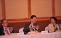 (L-R) Kwek Leng Beng, Executive Chairman, Hong Leong Group Singapore; Stephen Riady, Executive Chairman, OUE; Solina Chau, Director, Li Ka Shing Foundation